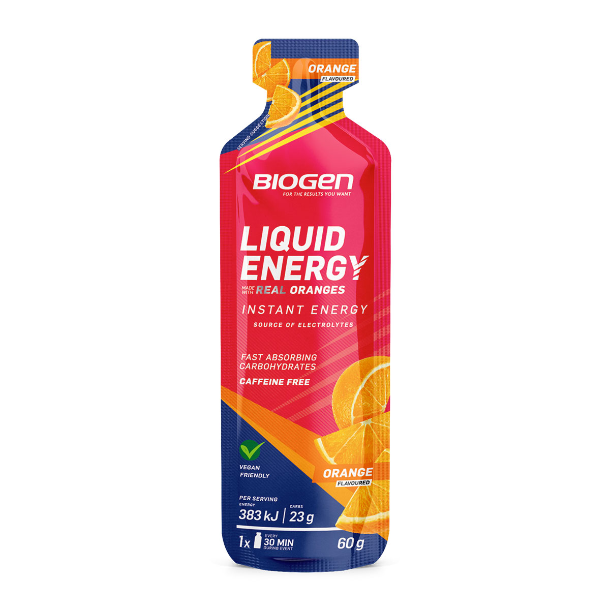Liquid Energy Gel Orange - 60ml / Assorted