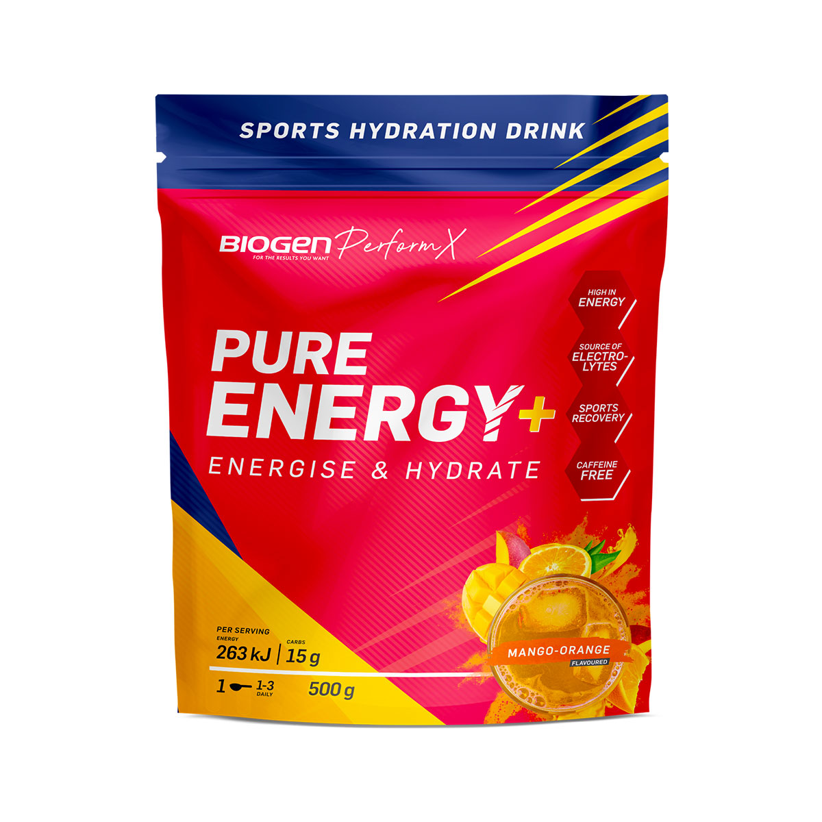 Pure Energy Sports Electrolyte Drink - 500g / Assorted